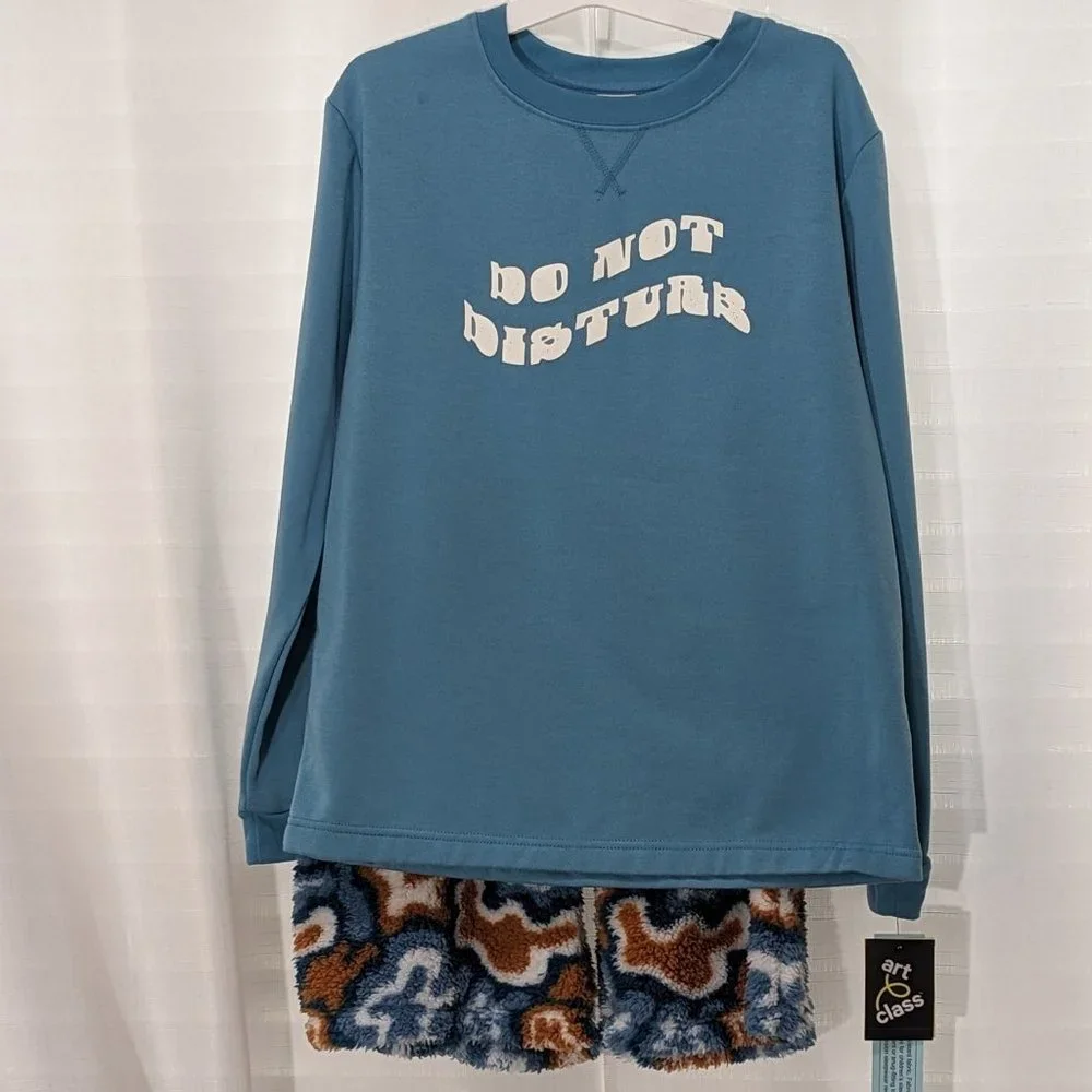 Art Class Pajamas Girls Sleepwear Pjs Set Size XL ( 16 ) Green NWT art class
